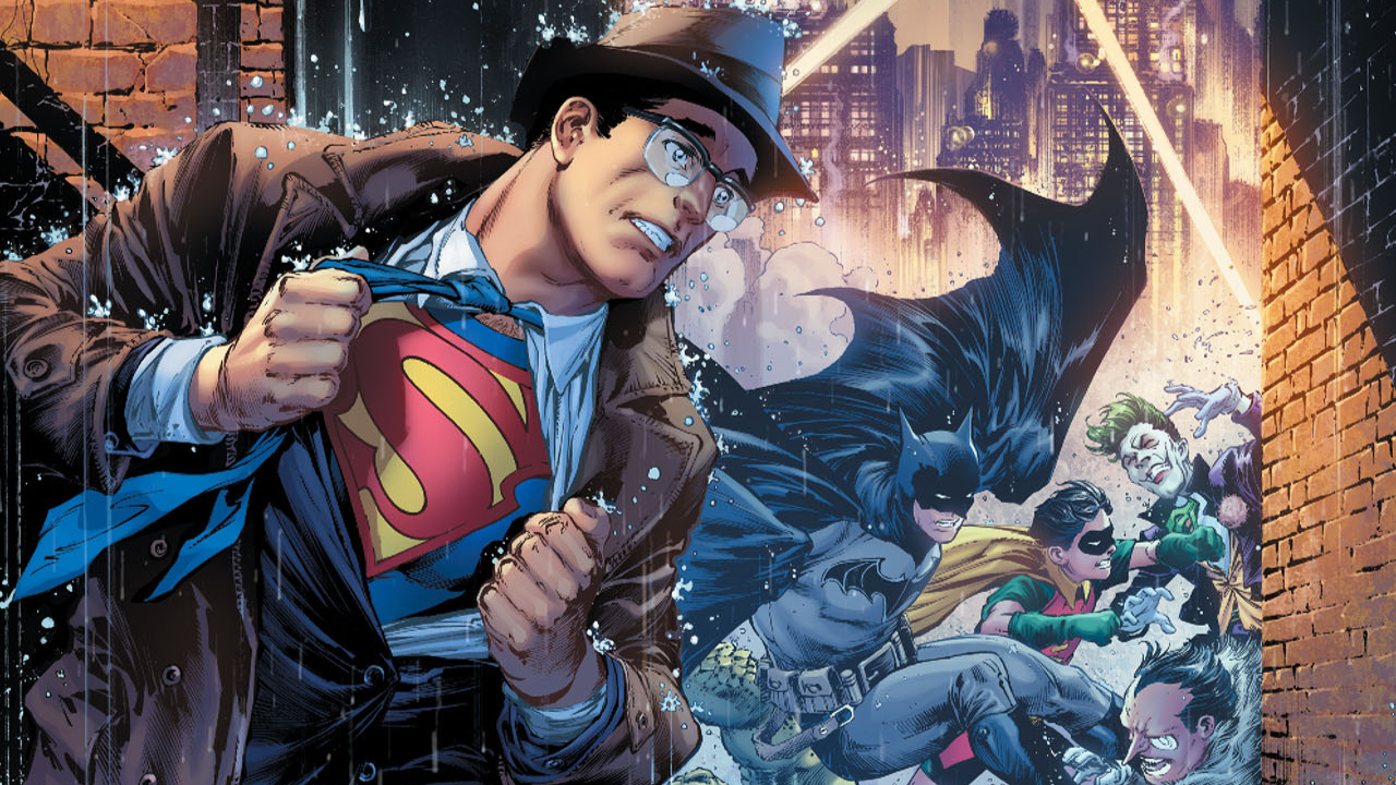 Superhero Wallpaper Comic Book Superman Batman Bold Pop Art Multi Coloured 