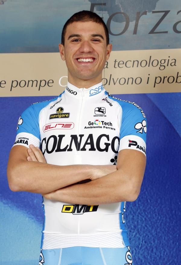 Simone Stortoni (Colnago-CSF Inox) came close to victory on the Terminillo at the 2010 Giro.