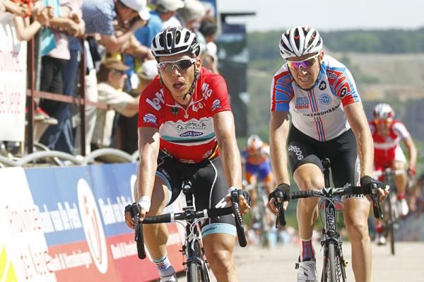 Tony Martin (Omega Pharma-QuickStep) crosses the finish line on the final stage