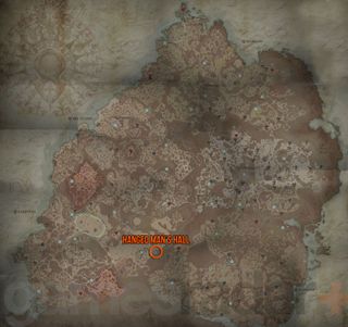 Diablo 4 Hanged Man's Hall location map