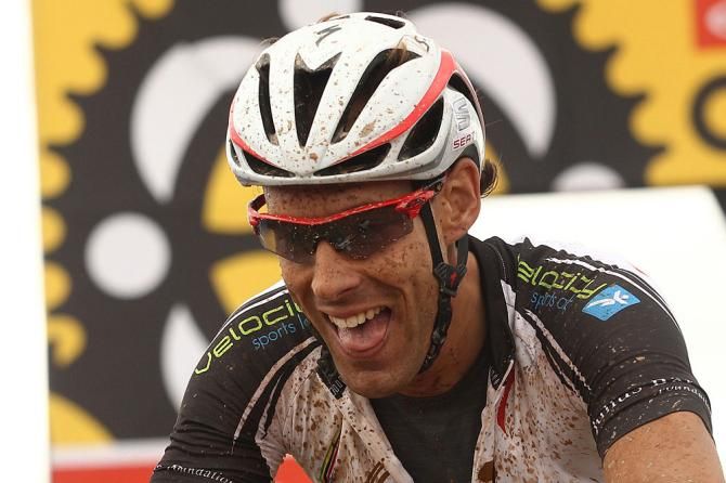 Frantisek Rabon of Meerendal Songo Specialized after winning the 3rd Stage