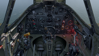 A Spitfire cockpit