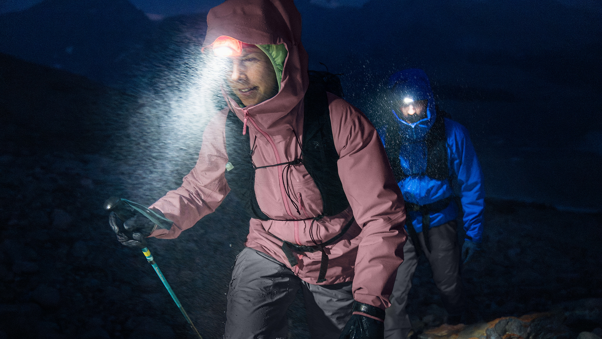 Arc'teryx Beta SV Jacket in use