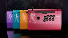 A promotional image showing The King of Fighters fight sticks from PDP.