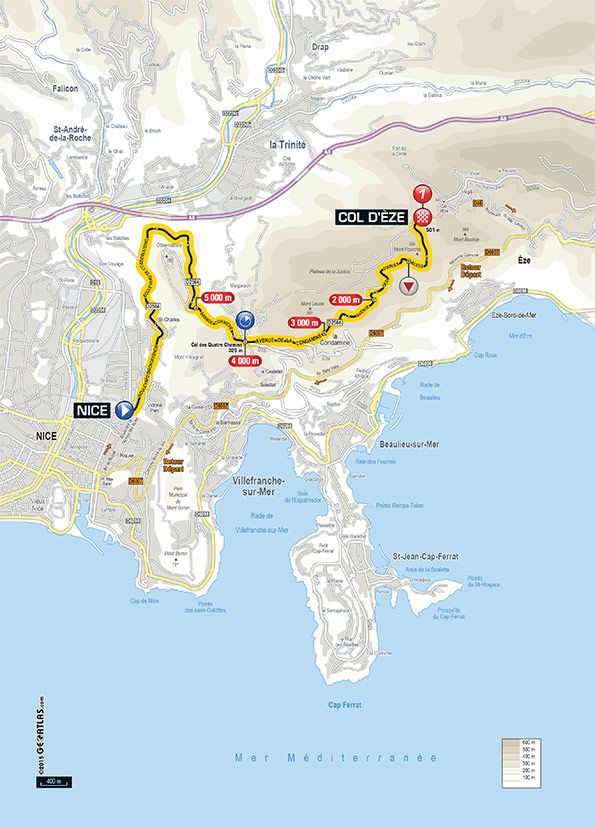 Paris - Nice - Stage 7 Map