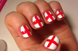 England flag nails