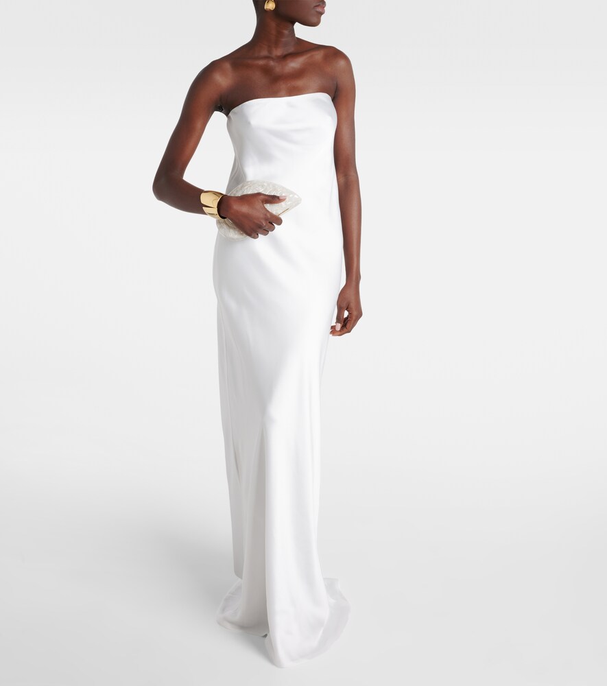 Crêpe Satin Gown
