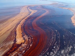 oil sheen from BP Deepwater Horizon oil spill