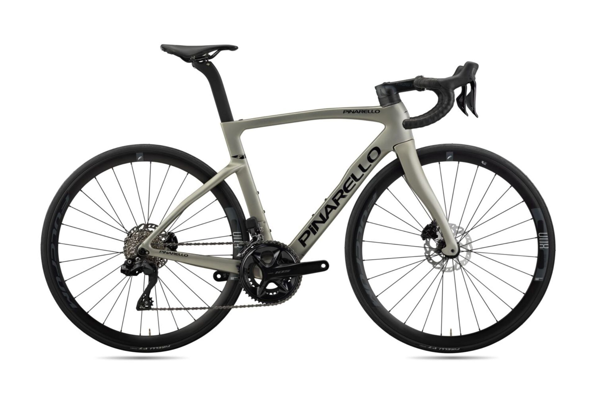 Image shows Pinarello F road bike