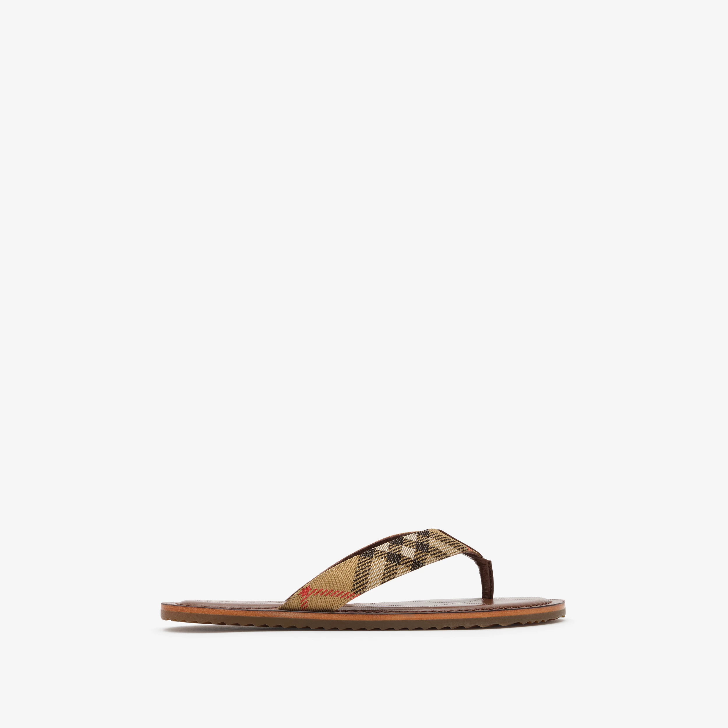 Burberry, Check Pavilion Sandals in Sand Beige - Women | Burberry&amp;reg; Official
