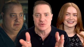 Brendan Fraser and Sadie Sink in an interview with CinemaBlend