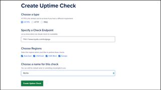 DigitalOcean create uptime check