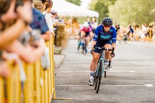 Jennifer Valente on the attack during 2022 Speed Week in College Park, Georgia