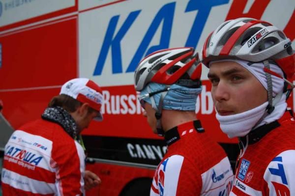 The Katusha riders have new kit and new bikes for 2012