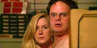 Phyllis catching Dwight and Angela in The Office.