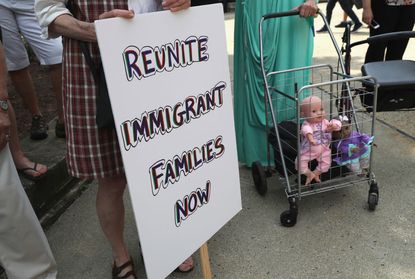 Immigration laws protest. 