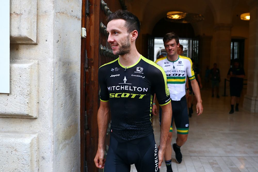 One of the Yates twins at the Vuelta a Espa&ntilde;a team presentation