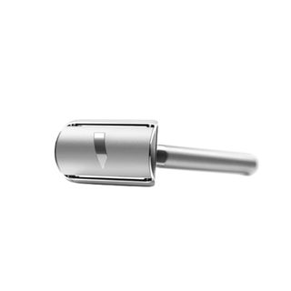 A silver Bevel Safety razor for Black-owned beauty and skincare brands.