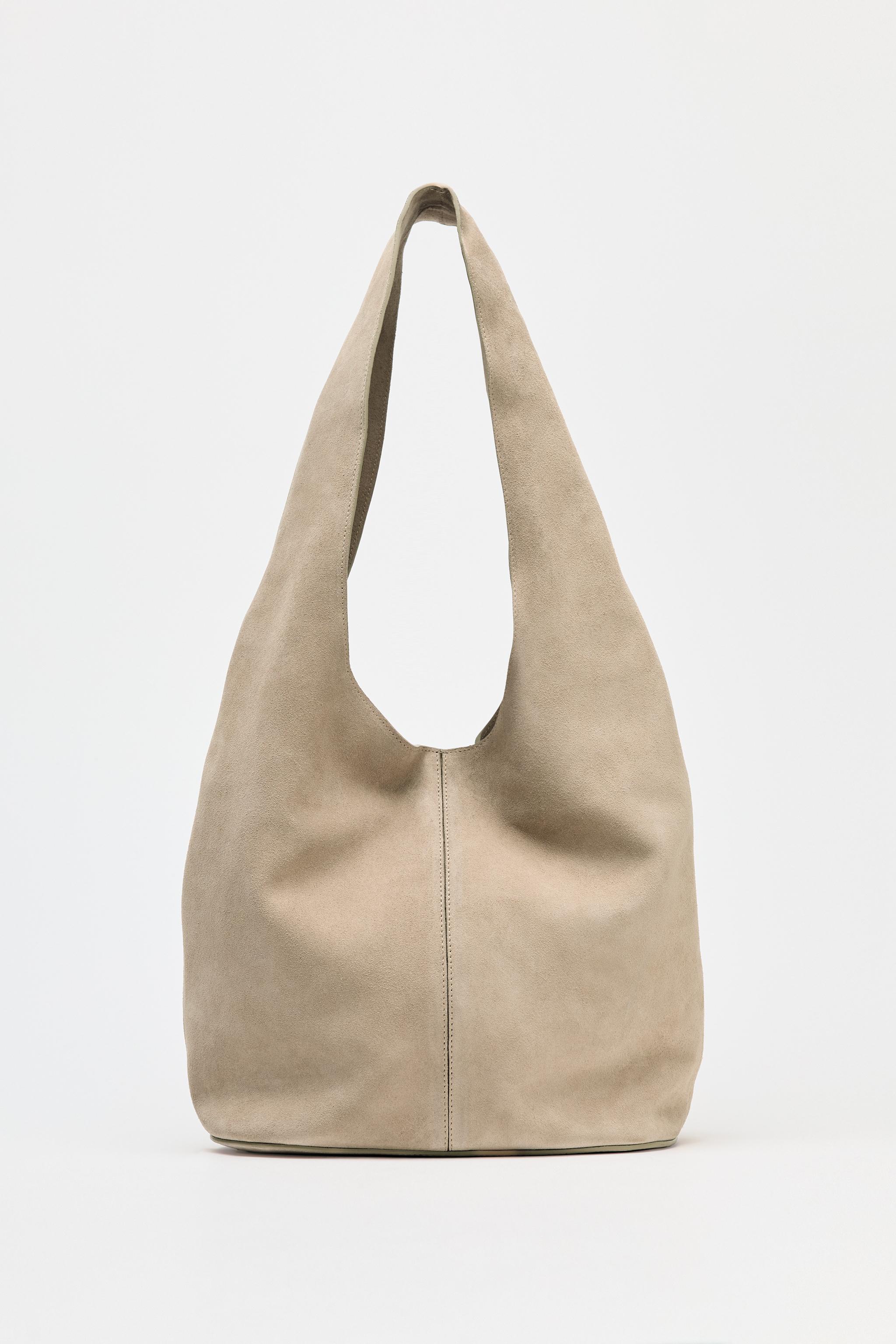 Split Suede Shoulder Bag