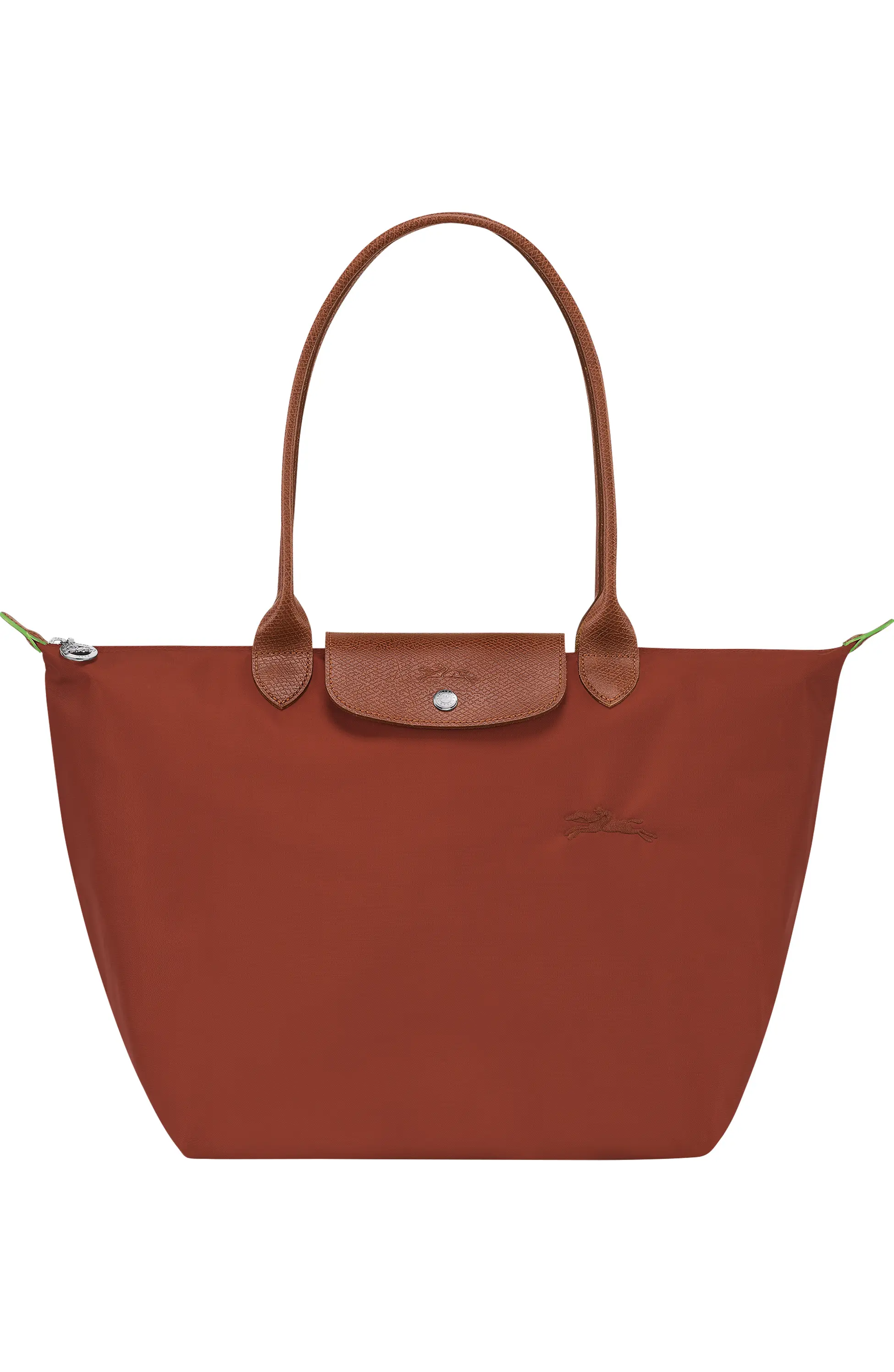 Longchamp, Le Pliage Green Recycled Canvas Large Shoulder Tote