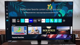 Samsung QN90C smart tv-interface