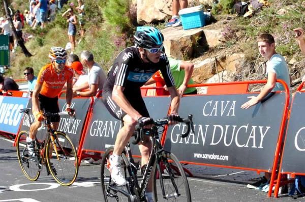 Chris Froome (Sky) lost time to Rodriguez and Contador but is still in third on GC