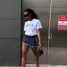 Marilyn wearing a sporty shorts