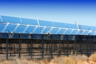 A solar farm.
