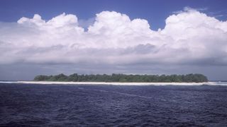 A photo of Vostok Island taken from sea-level