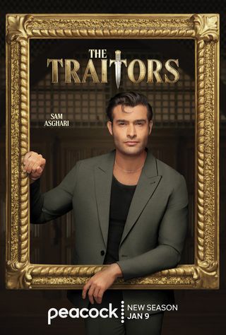 Portrait of Sam Asghari from 'The Traitors' season 3.