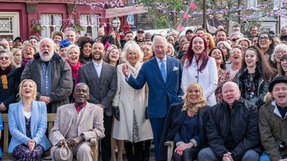 Prince Charles and Camilla visited the set of EastEnders, revealing the Queen watches Strictly