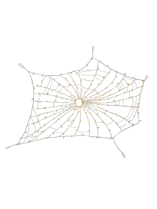 Lit Crystal Spider Web