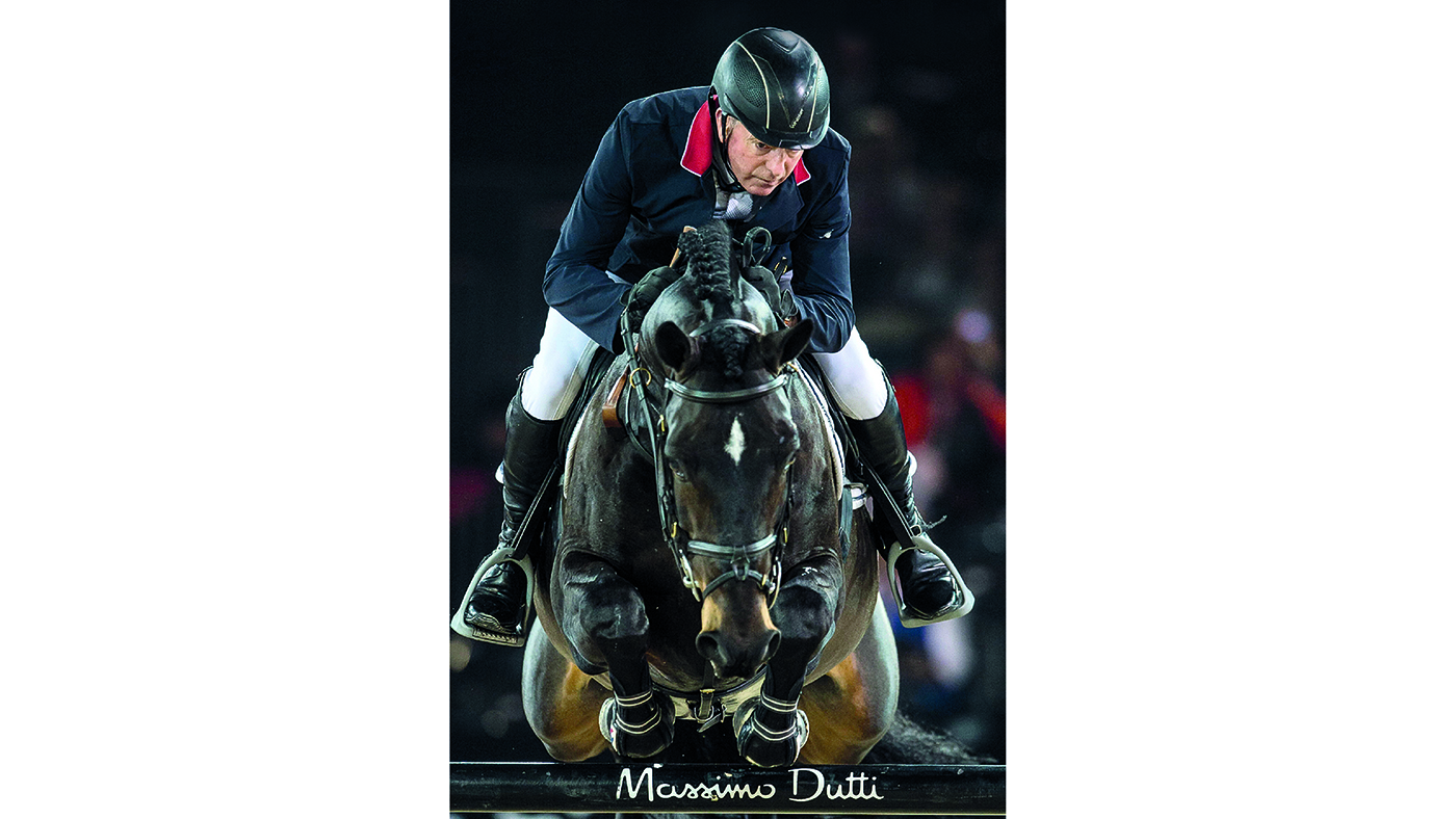 John Whitaker of United Kingdom rides Argento in action at the Longines Grand Prix during the Longines Hong Kong Masters 2015 at the AsiaWorld Expo on 15 February 2015 in Hong Kong, China. Photo by Juan Flor / Power Sport Images Longines Hong Kong Masters 2015