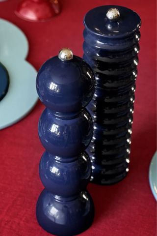 Addison Ross Navy Bobbin Salt or Pepper mill