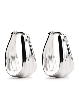 DAISY LONDON, Isla sterling silver hoop earrings