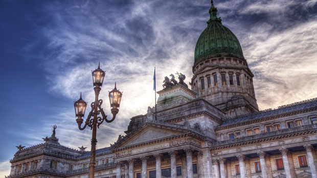 The Argentine National Congress in Buenos Aires