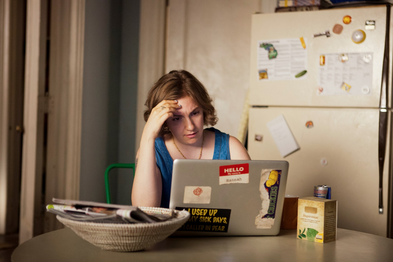 A still of Lena Dunham in &amp;quot;Girls&amp;quot; Season 2