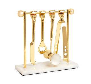 Vintage inspired brass bar tool set.