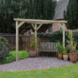 Forest Garden Slatted Corner Pergola