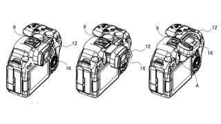 Canon tilting EVF patent