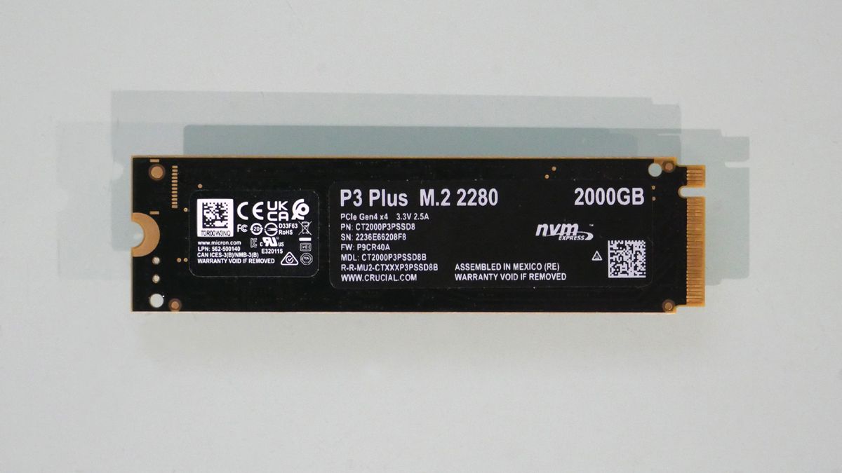 Crucial P3 Plus 2TB QLC NVMe SSD review | PC Gamer