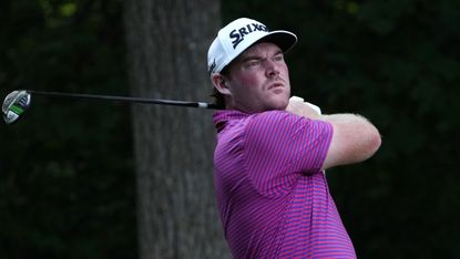 Grayson Murray hits a golf shot