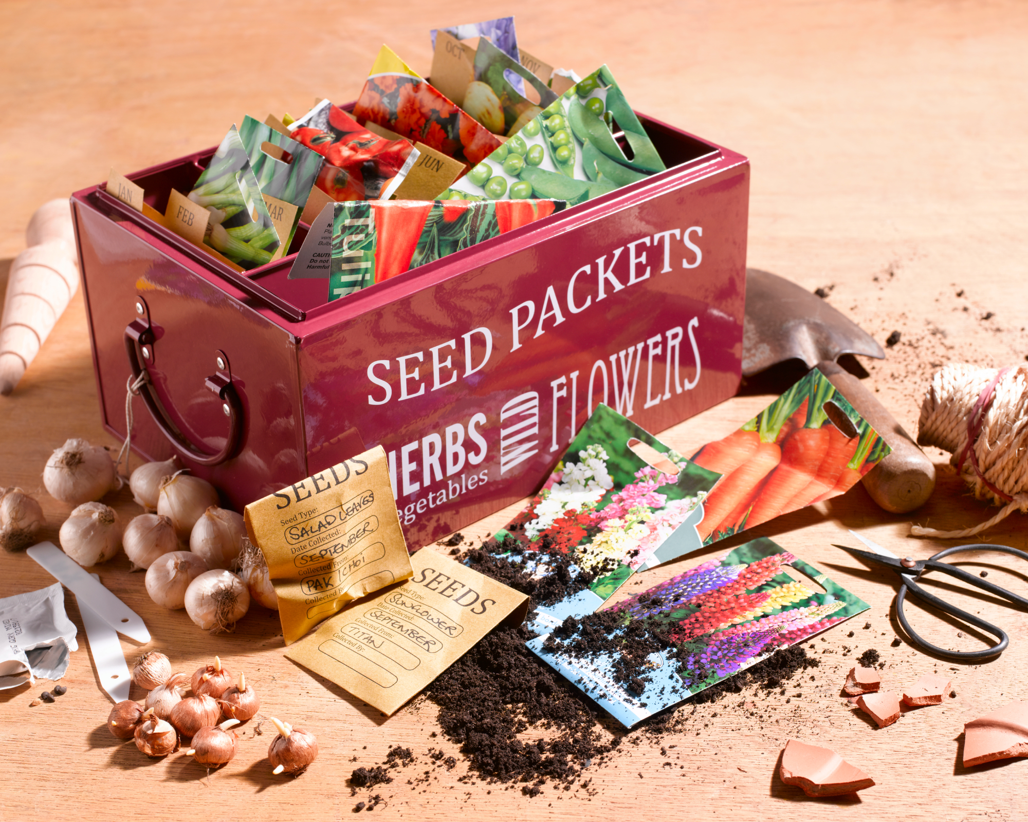 Seed saving storage box