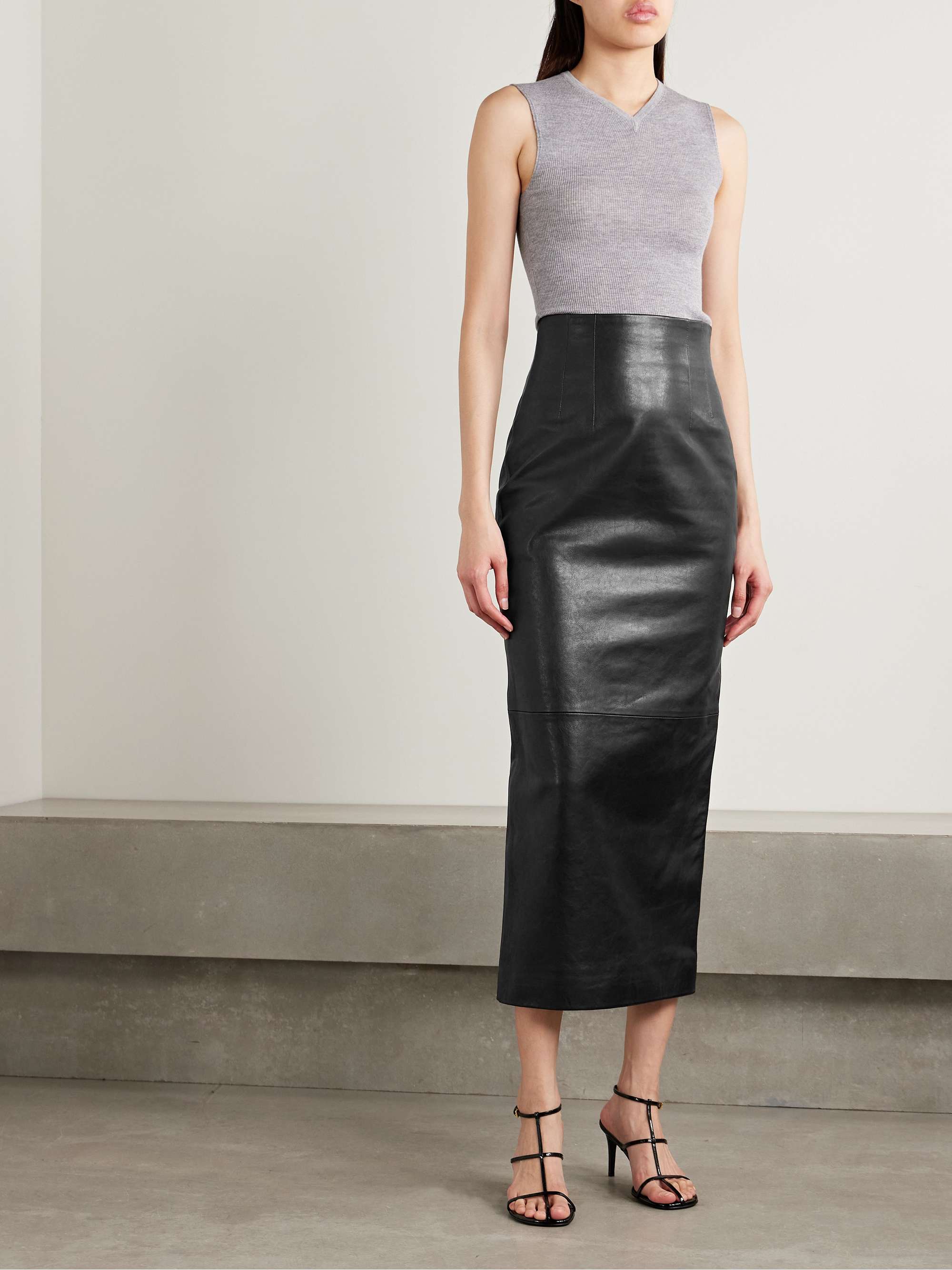 Loxley Leather Maxi Skirt
