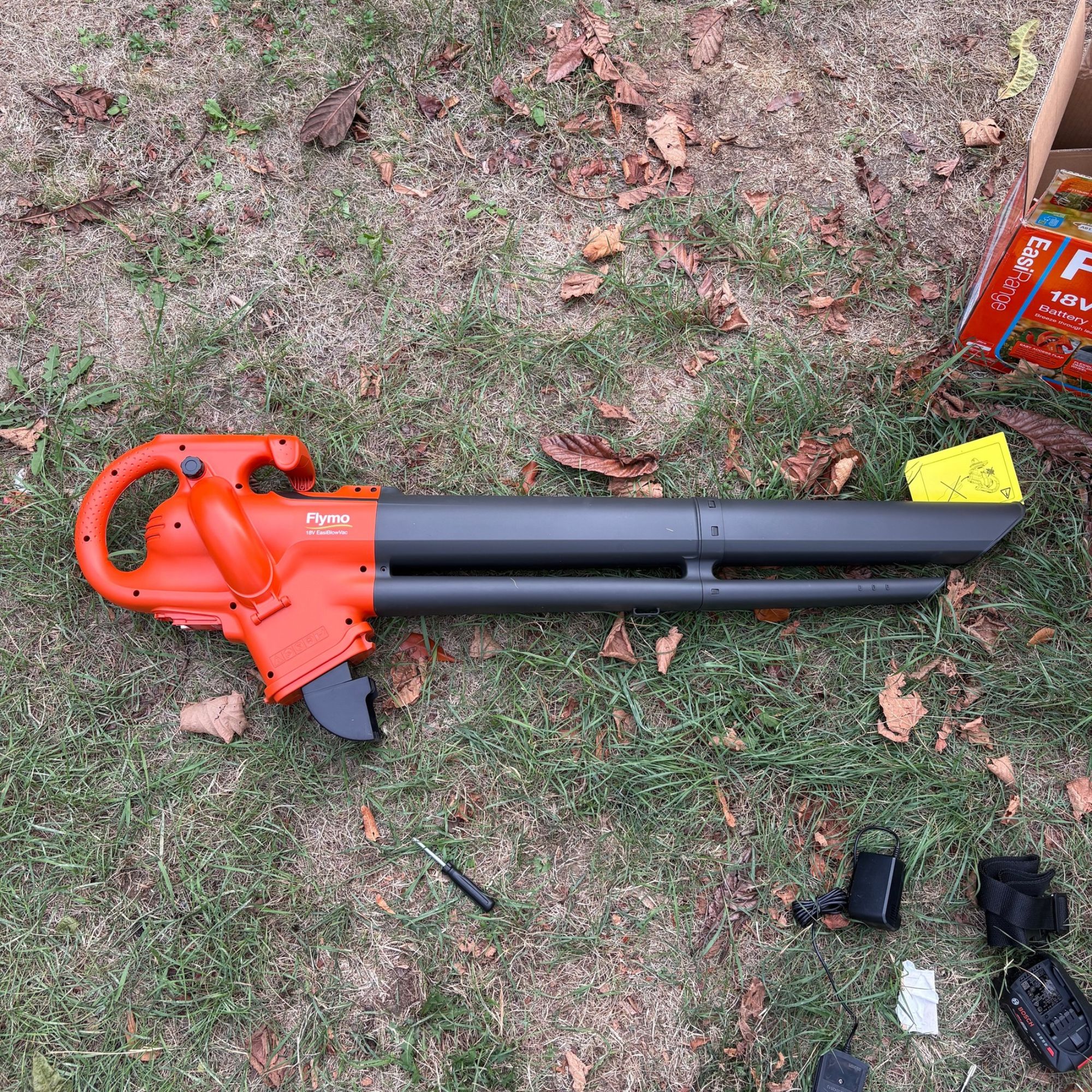 FLYMO EasiBlowVac Cordless Garden Vacuum &amp;amp; Leaf Blower