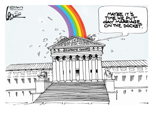 Political cartoon Supreme Court gay marriage