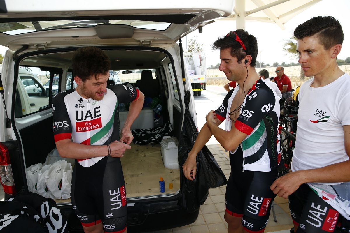 New jerseys for the UAE team as Emirates come in as a sponsor