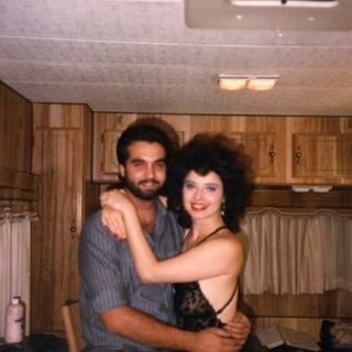 Make-up artist Jeff Goodwin and Isabella Rossellini