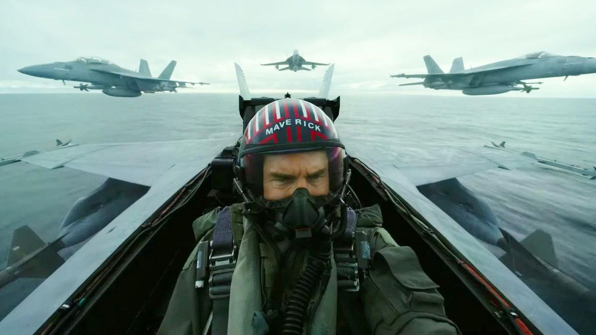 Tom Cruise as Pete &#039;Maverick&#039; Mitchell in Top Gun: Maverick