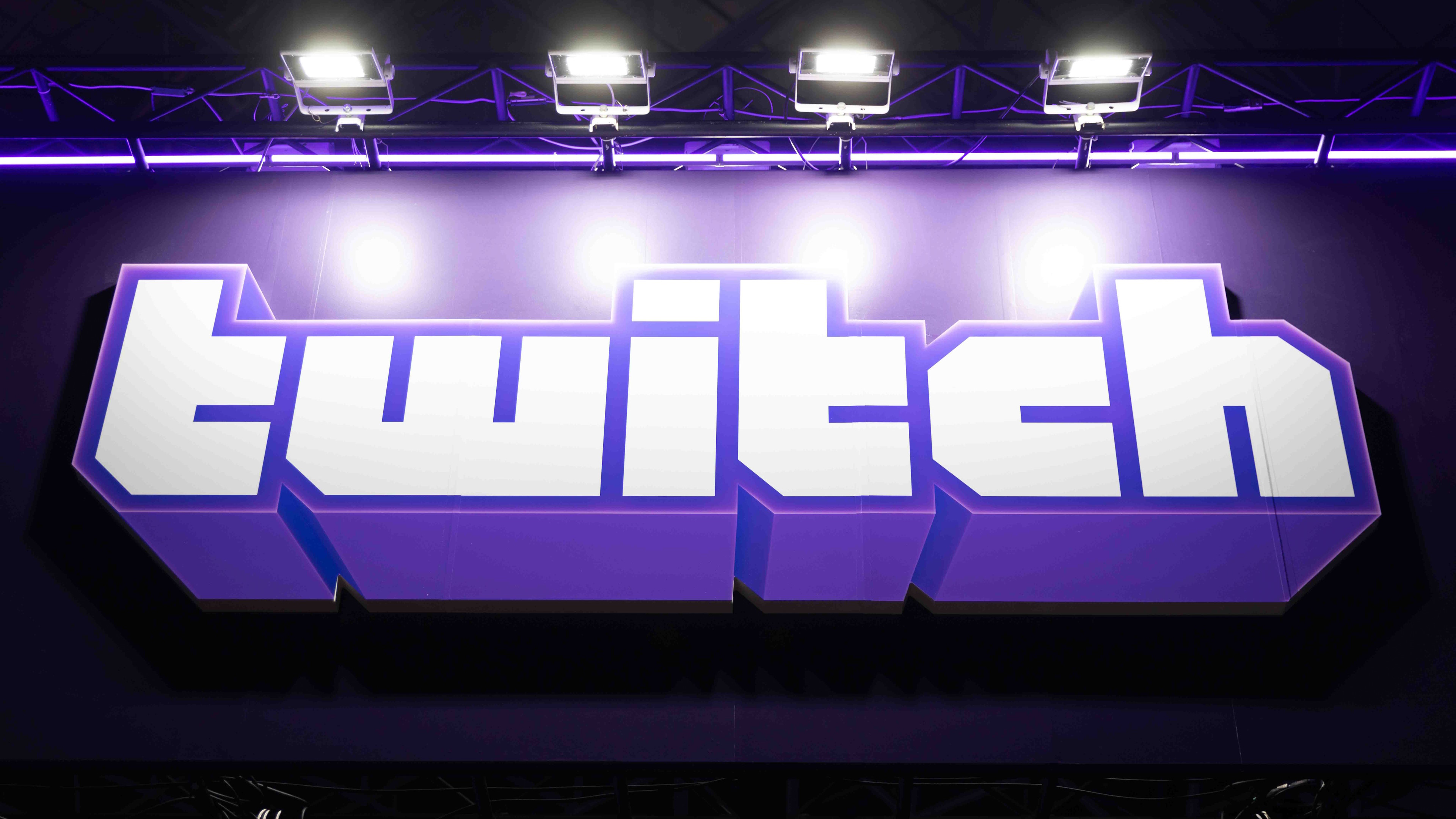 CHIBA, JAPAN - 2023/09/23: Online streaming Platform Twitch branding seen at the Tokyo Game Show 2023. (Photo by Stanislav Kogiku/SOPA Images/LightRocket via Getty Images)